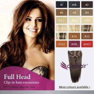 AccesstoR                                  Hair Care & Styling Finest Quality Full Head Remy Clip In Human Hair Extensions. Real Hair Extension
