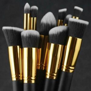 AccesstoR                                  Makeup 10pcs Makeup Brushes Cosmetic Eyebrow Blush Foundation Powder Kit Set PRO Beauty