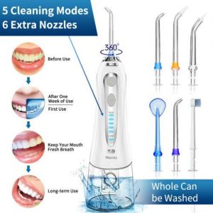 Cordless Water Flosser Dental Oral Irrigator Travel Teeth Cleaner Floss Pick