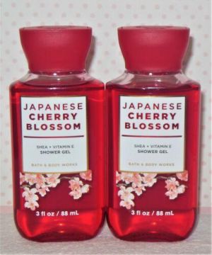 *New* 2 JAPANESE CHERRY BLOSSOM ~ TRAVEL SHOWER GEL WASH ~ Bath & Body Works