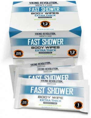 Body Wipes Gym Wipes Shower Wipes Disposable and Eco-Friendly Unscented 12 units