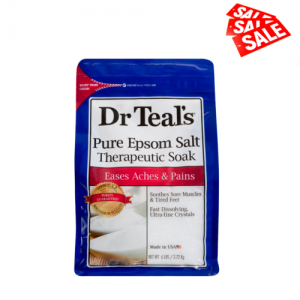 Dr Teal&#039;s Pure Epsom Salt Therapeutic Soak 6 lbs, Soothes Sore Muscles and Tired