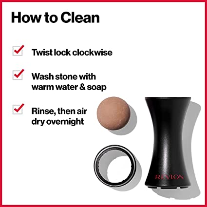 AccesstoR                                  Skin Care Face Roller by Revlon, Oily Skin Control for Face Makeup, Oil Absorbing, Volcanic Reusable Facial Skincare Tool for At-Home or On-the-Go Mini Massag
